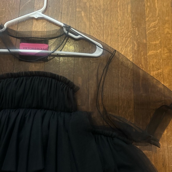 NWT Viktor & Rolf Tulle Collection Tiered Top Mini Dress XS/S - Picture 6 of 10